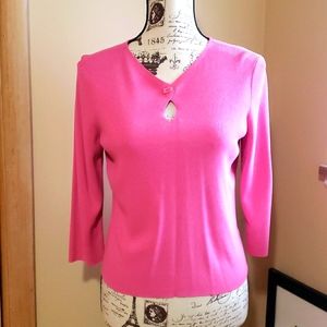 Signed Olsen sport pink top size medium